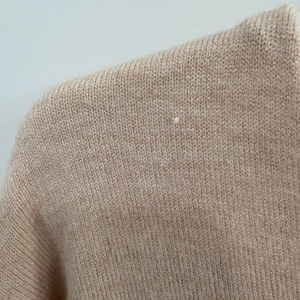 Dreamers By Debut Oversized Cotton Pink V Neck Front Seam Sweater Size M/L - Picture 9 of 12